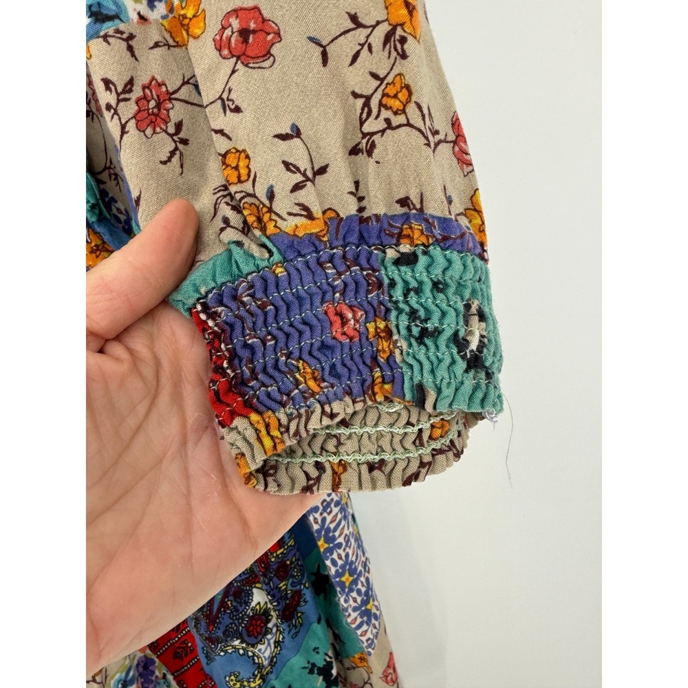 Sacred Threads Patchwork Dusters/m Open Front Lig… - image 3